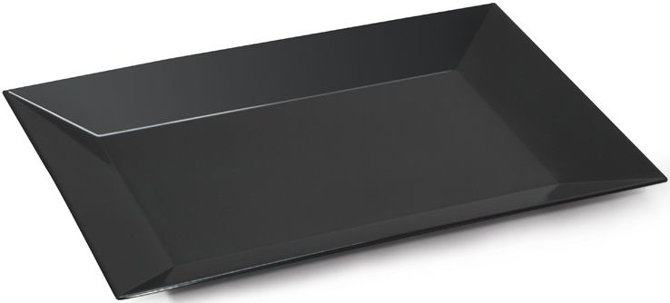 Get Enterprises Bake And Brew Melamine Black Tray, 24 X 18 Inch