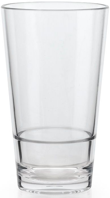 Get Enterprises San Clear Stackable Pint Glass, 16 Ounce -- 24 Per Case