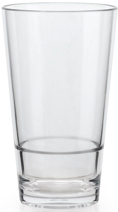Get Enterprises San Clear Stackable Glass, 20 Ounce -- 24 Per Case