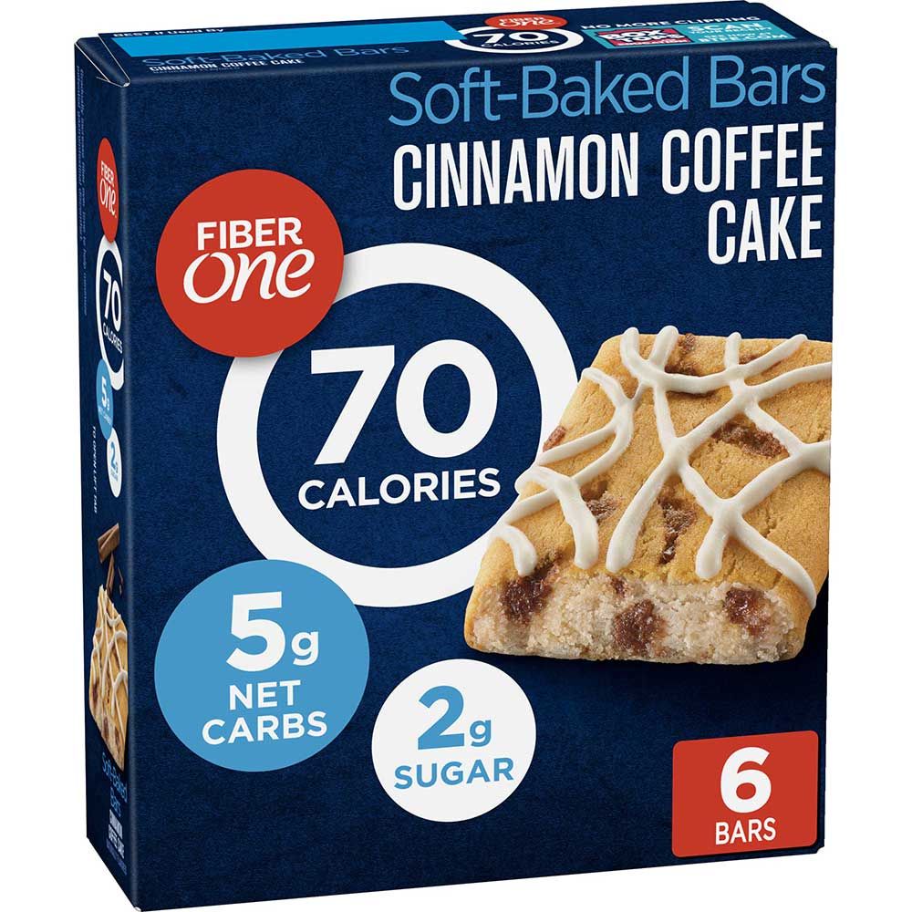 Fiber One 70 Calorie Coffee Cake Bar, 5.34 Ounce -- 48 Per Case