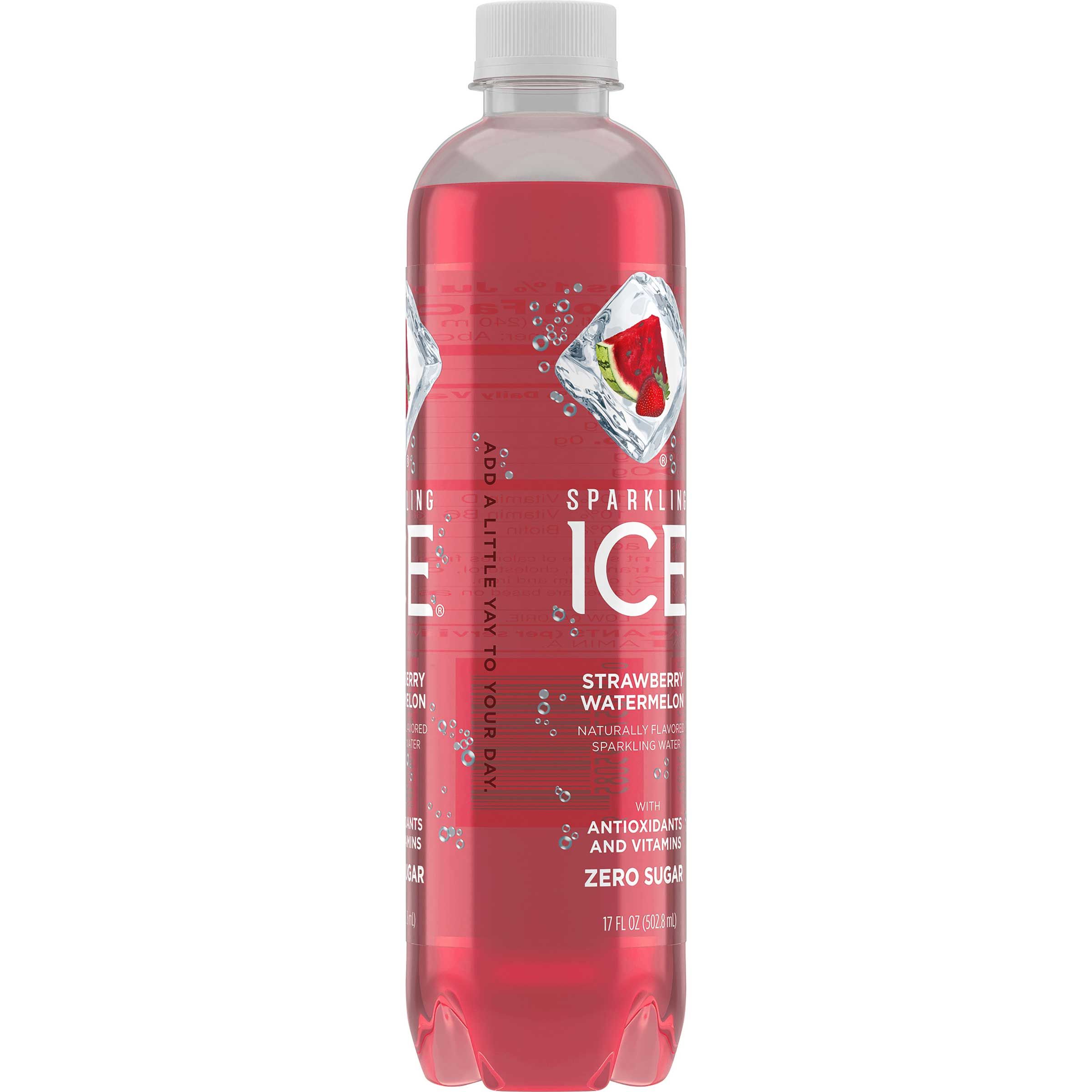 Sparkling Ice Strawberry Watermelon Beverage, 17 Fluid Ounce -- 12 Per Case