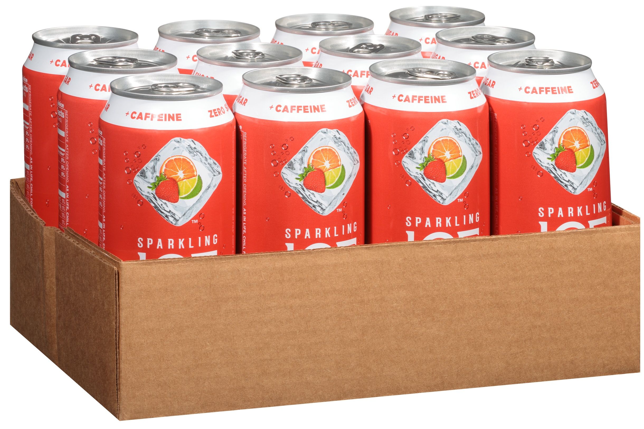 Sparkling Ice Caffeine Strawberry Citrus Sparkling Water, 16 Fluid Ounce -- 12 Per Case