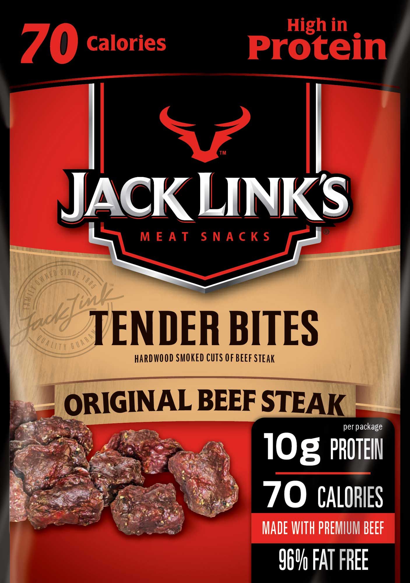 Jack Link's Original Beef Steak Tender Bites, 1 Ounce -- 48 Per Case