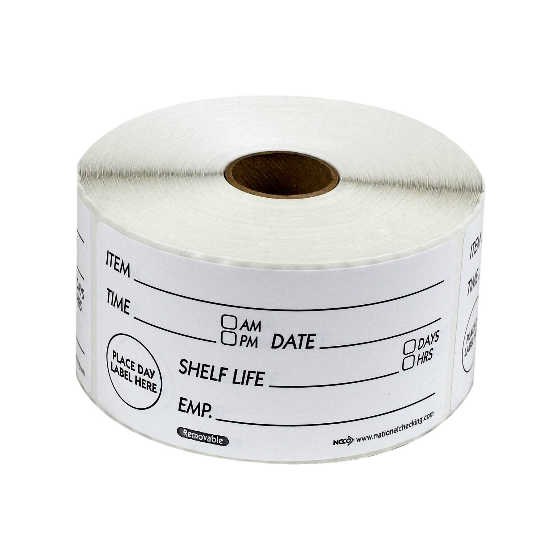 Ncco Shelf Life Removable Label, 2 X 4 Inch -- 500 Per Case