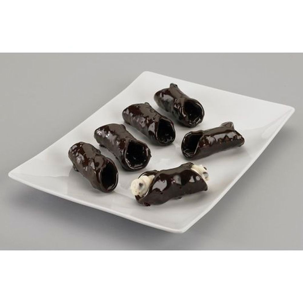 Love & Quiches Small Chocolate Cannoli Shells, 120 Count