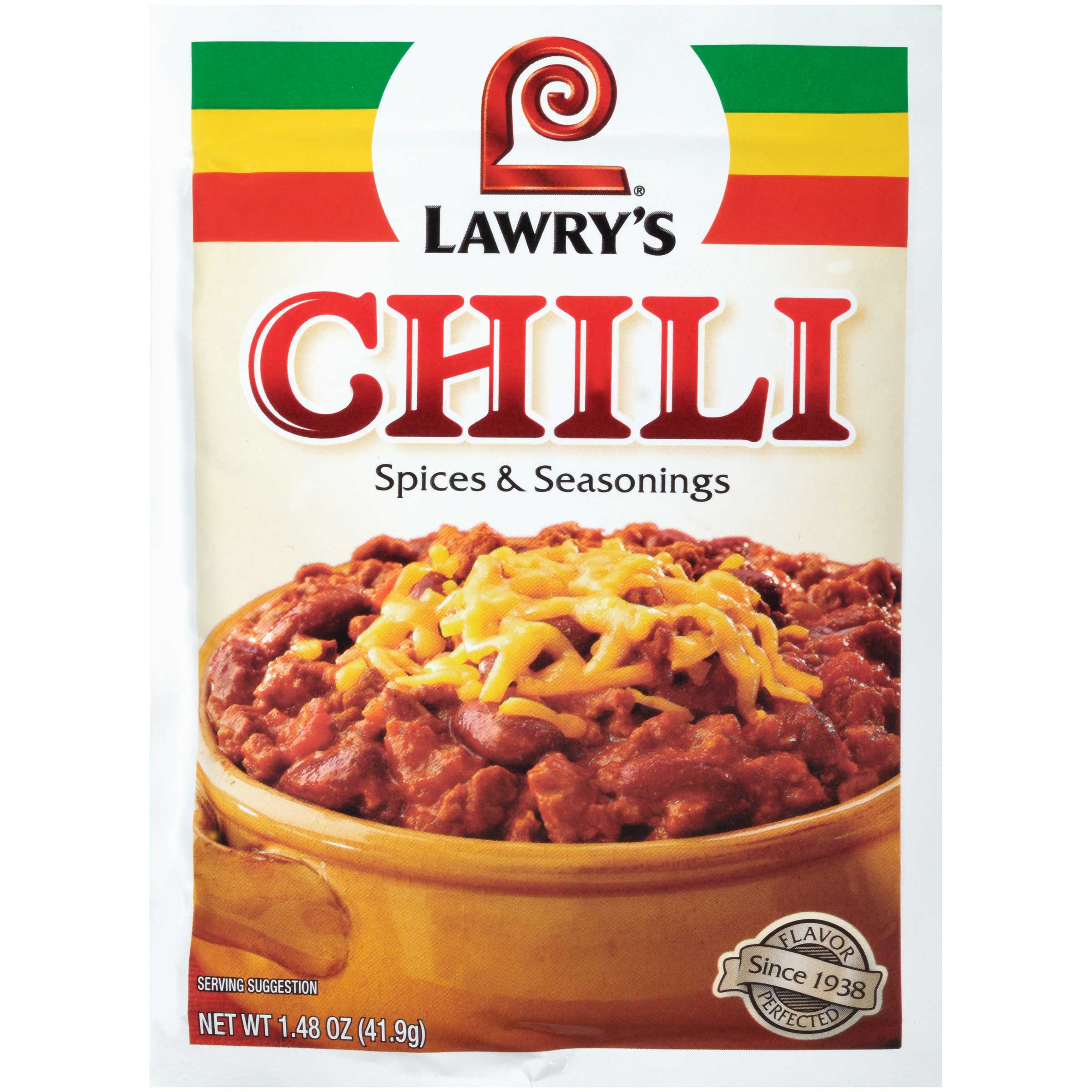 Lawry's Chili Seasoning Mix, 1.48 Ounce -- 12 Per Case