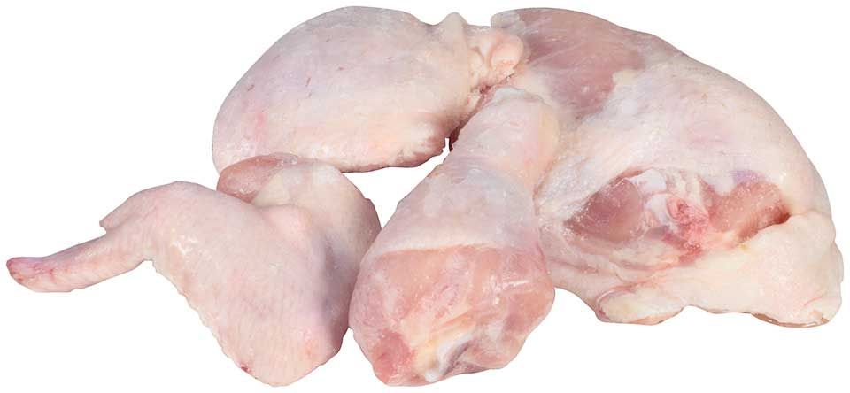 Heritage Valley All Natural Uncooked Unbreaded 8 Piece Cut Chicken -- 96 Per Case