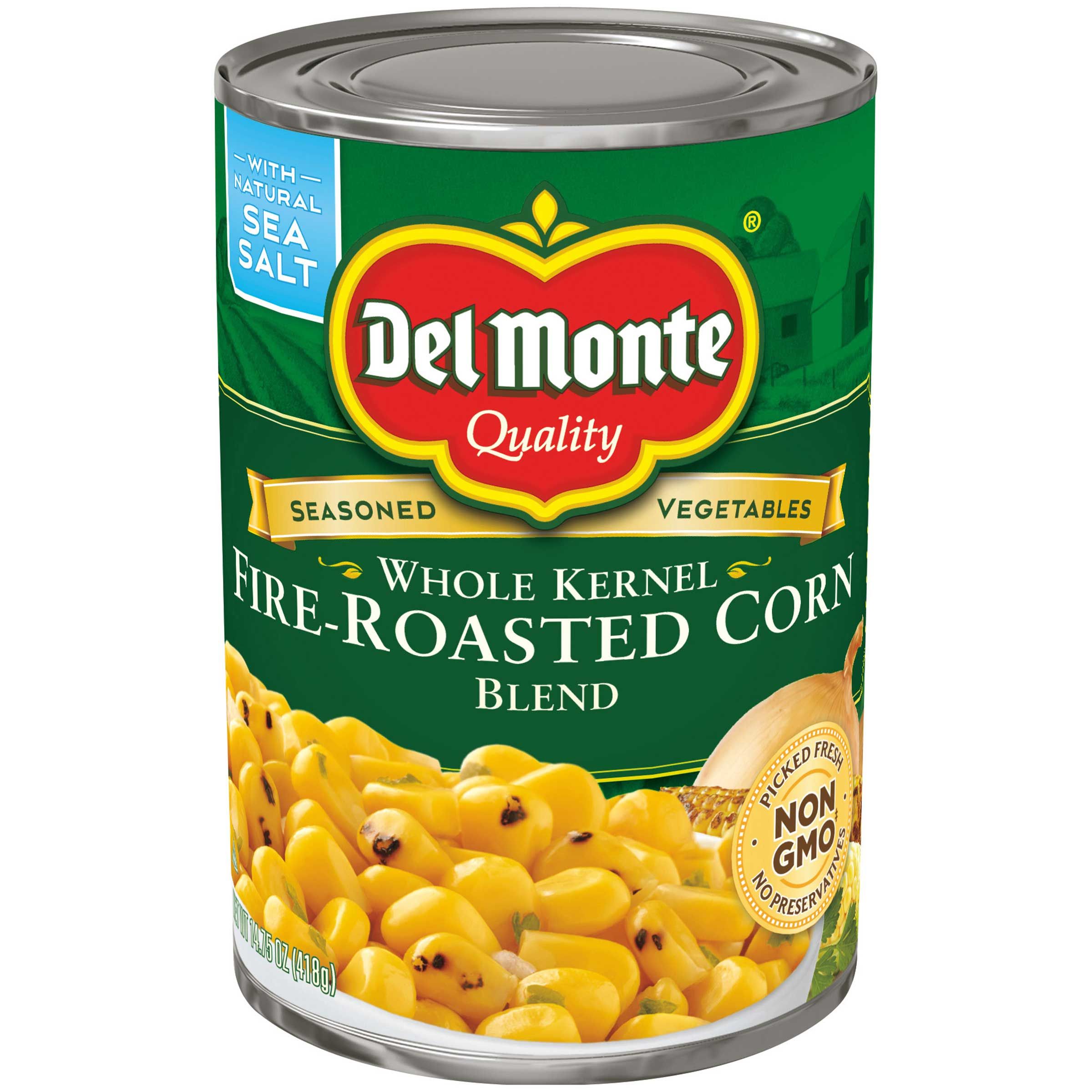 Del Monte Whole Kernel Fire Roasted Corn Blend, 14.75 Ounce -- 12 Per Case