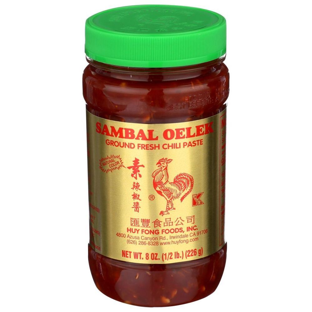 Huy Fong Foods Sambal Oelek Ground Fresh Chili Paste, 8 Ounce -- 24 Per Case