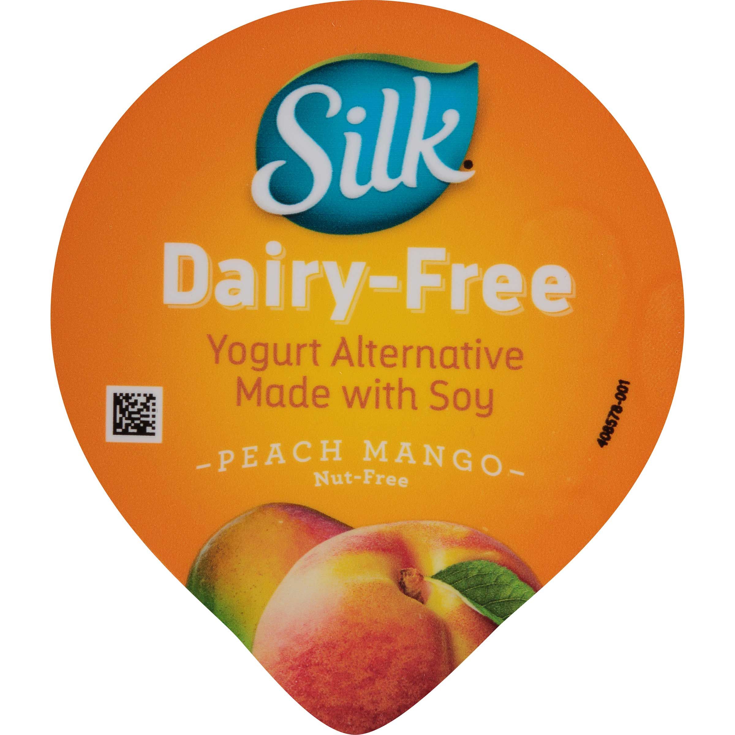 Silk Cultured Soy Peach And Mango Yogurt Alternative, 5.3 Ounce -- 8 Per Case