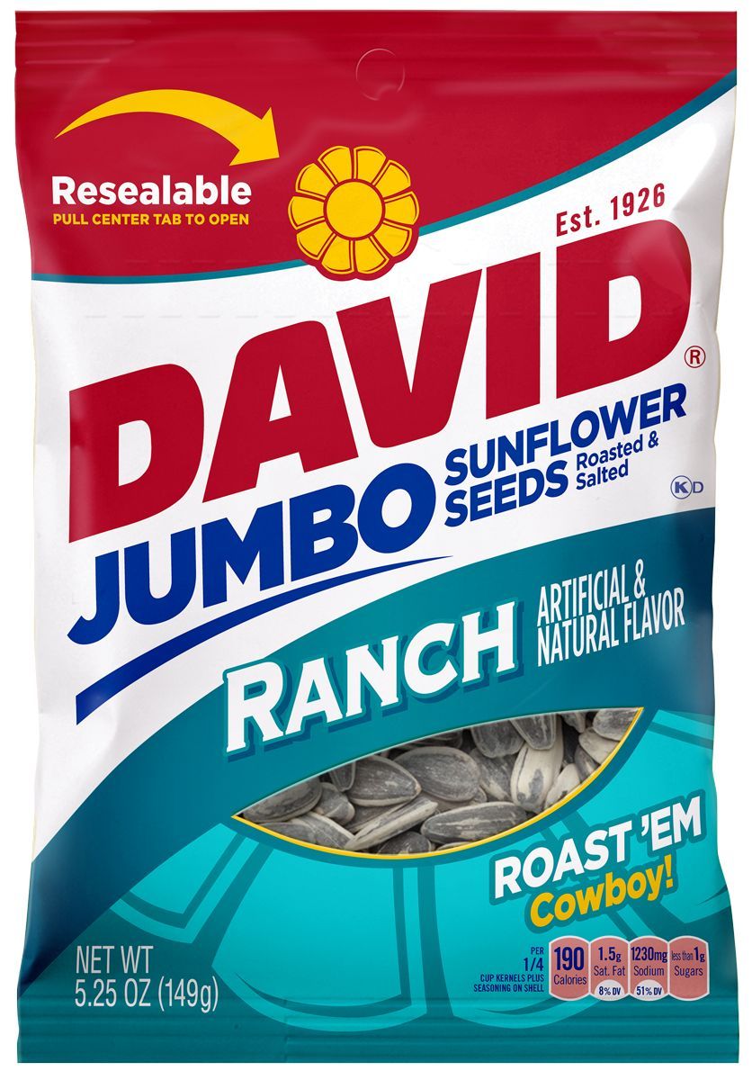 David Ranch Sunflower Seed, 5.25 Ounce -- 12 Per Case