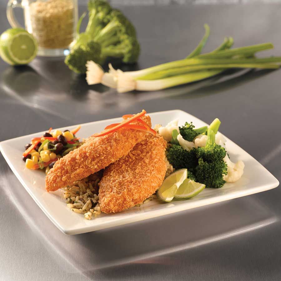Crispanko Breaded Pollock Fillet, 2.5 To 3.5 Ounce Pieces, 10 Pound
