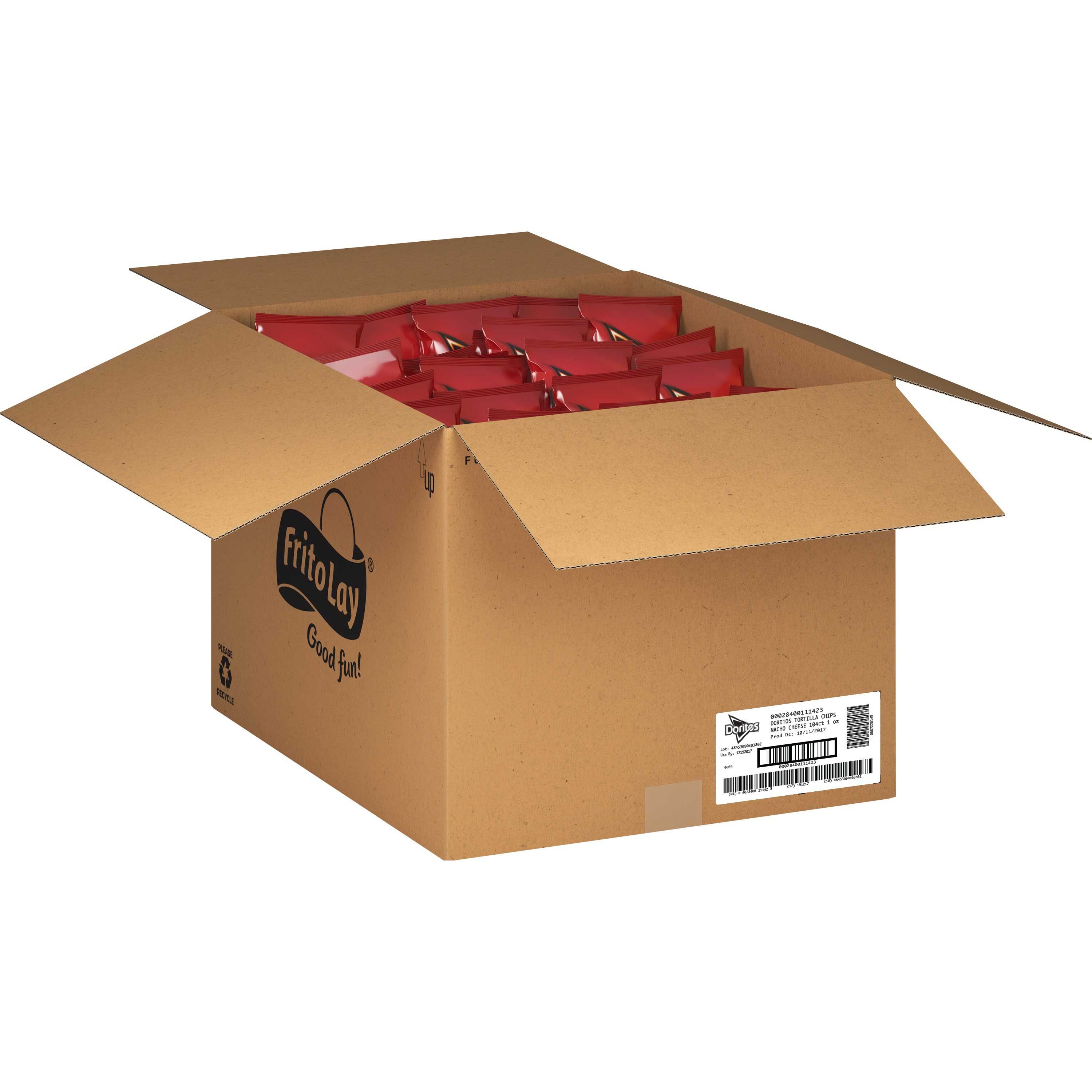 Doritos Nacho Cheese Tortilla Chips, 1 Ounce -- 104 Per Case