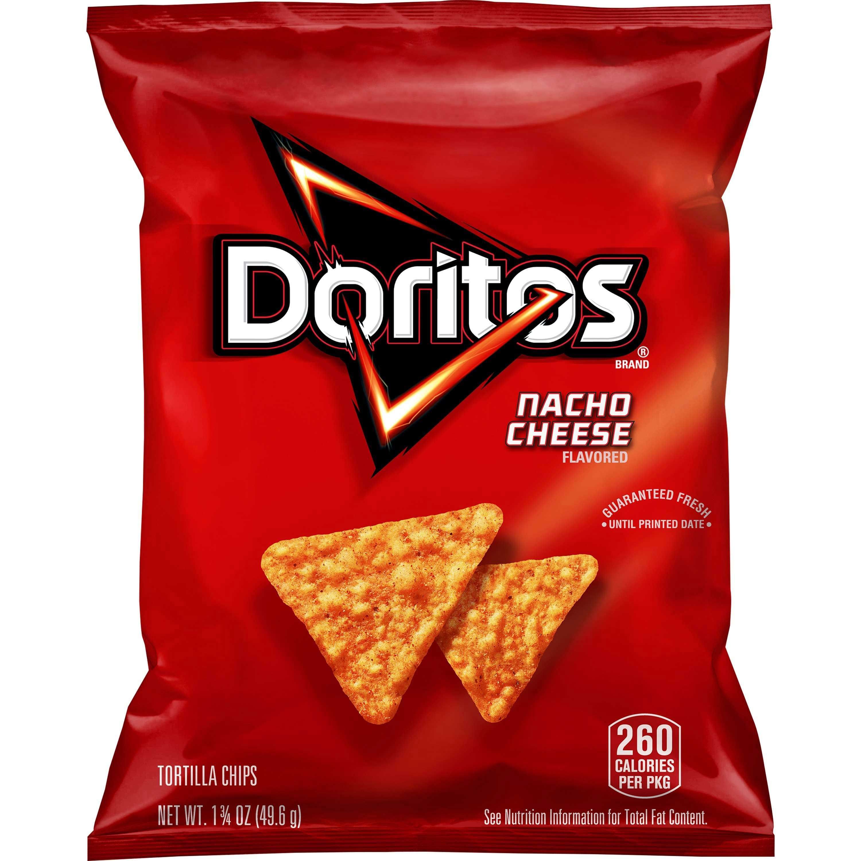Doritos Nacho Cheese Tortilla Chips, 1.75 Ounce -- 64 Per Case