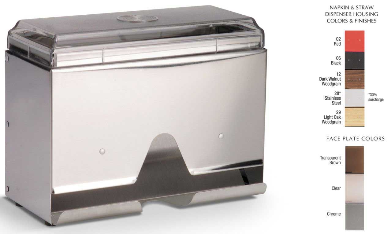 Traex Stainless Steel Wrapped Straw Dispenser