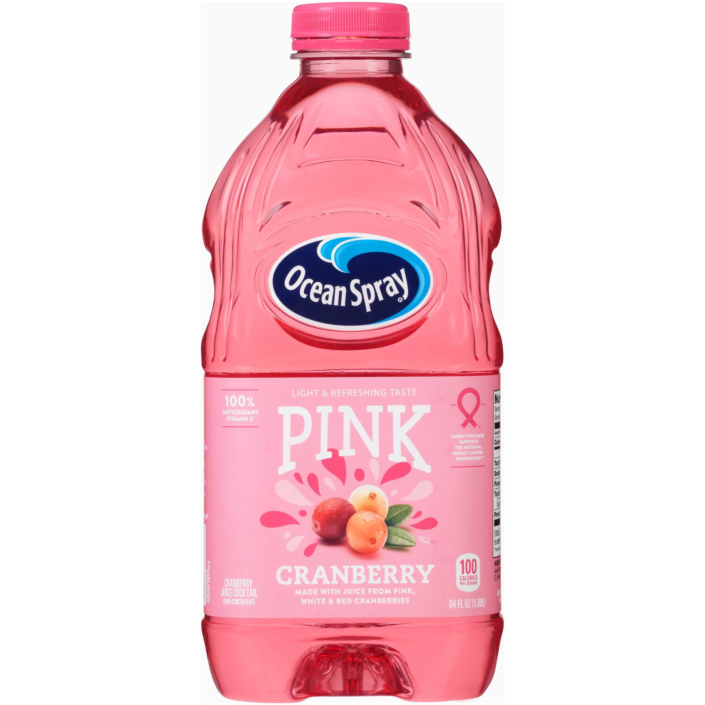 Ocean Spray Pink Cranberry, 64 Fluid Ounce -- 8 Per Case