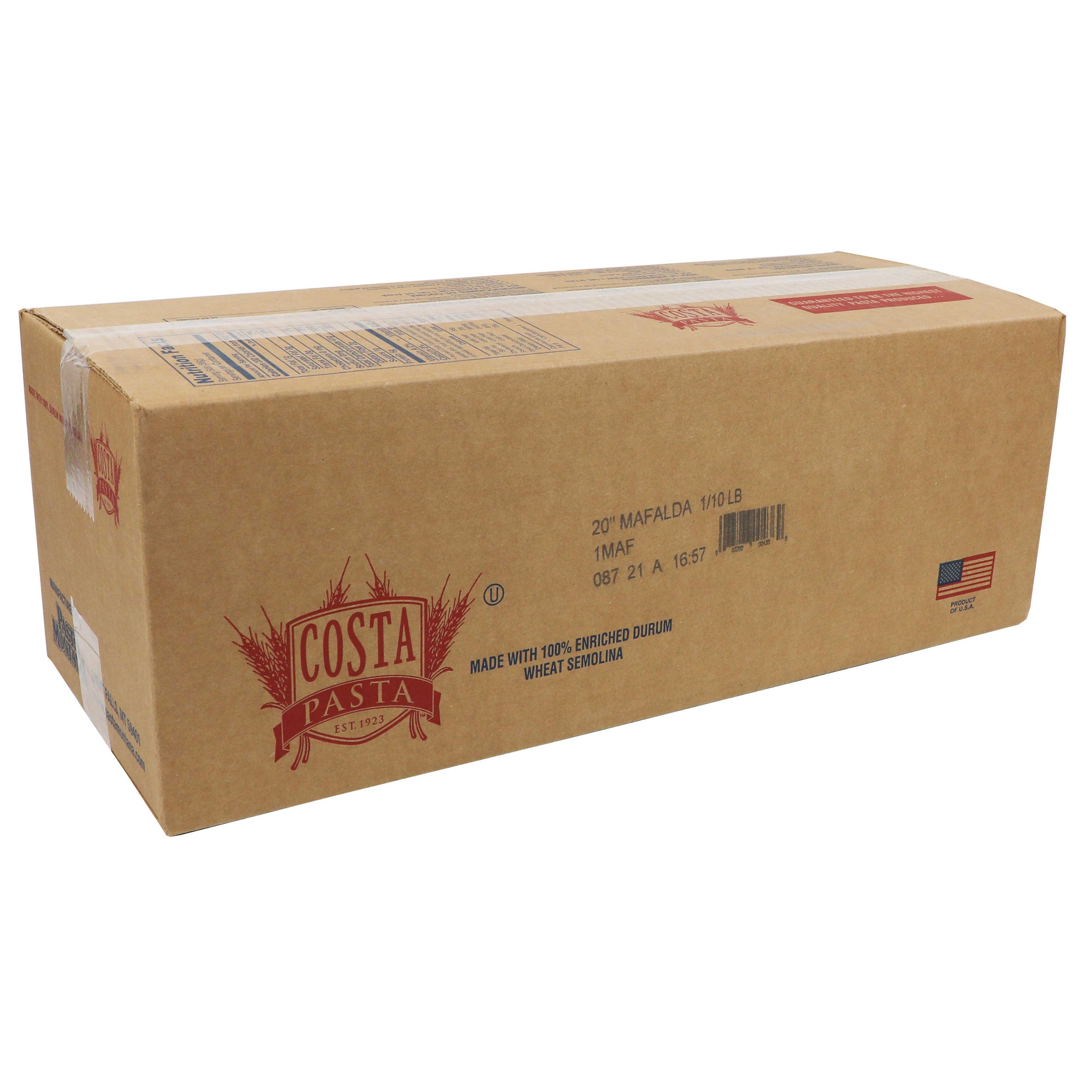 Costa 20 Inch Mafalda Pasta, 10 Pound