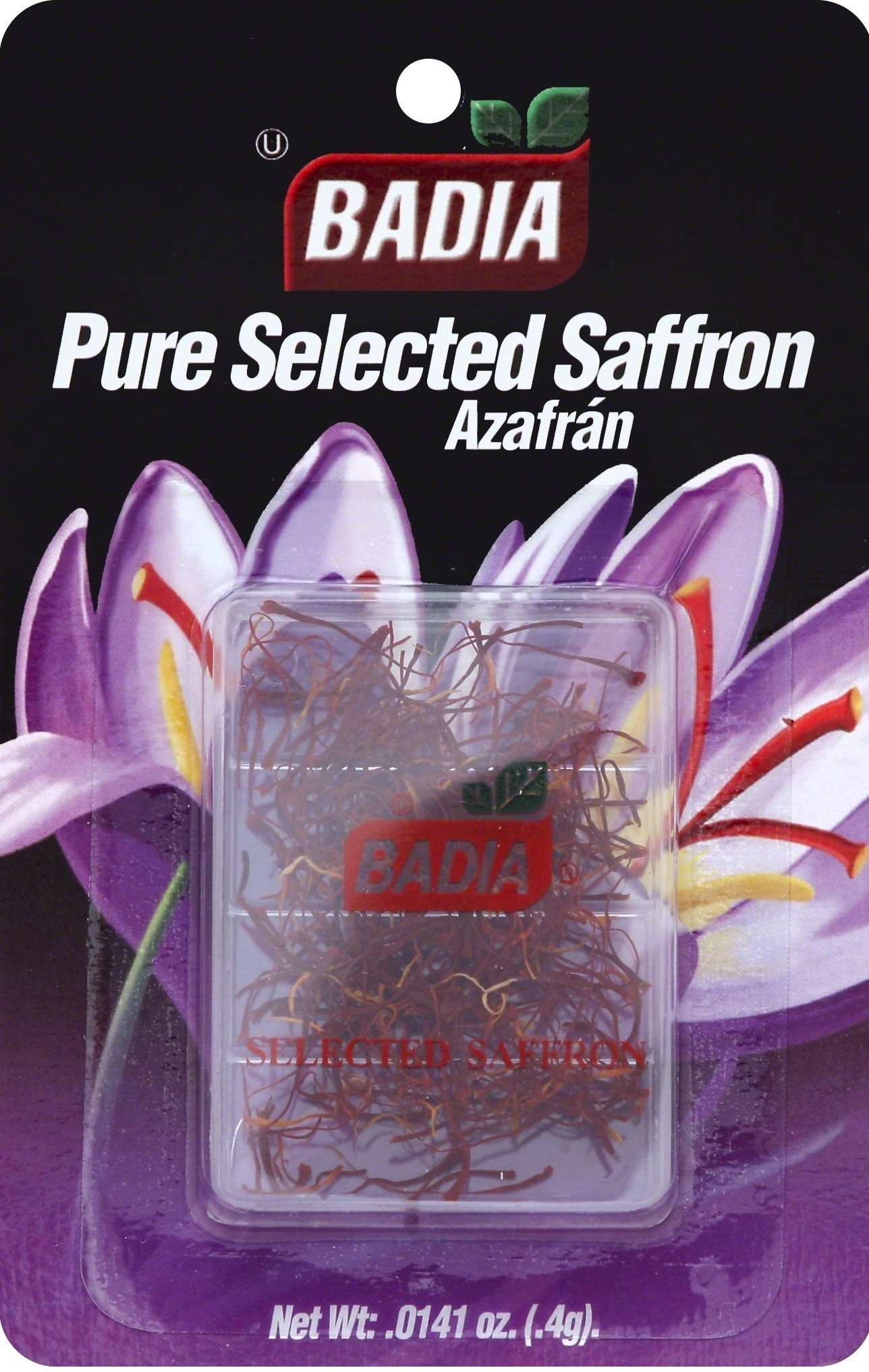 Badia Spanish Pure Saffron, 0.014 Ounce -- 12 Per Case