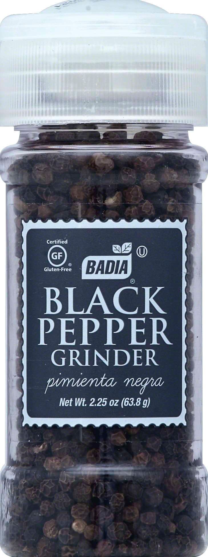 Badia Whole Black Pepper, 2.25 Ounce -- 8 Per Case