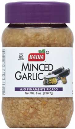 Badia Minced Garlic In Water, 8 Ounce -- 12 Per Case