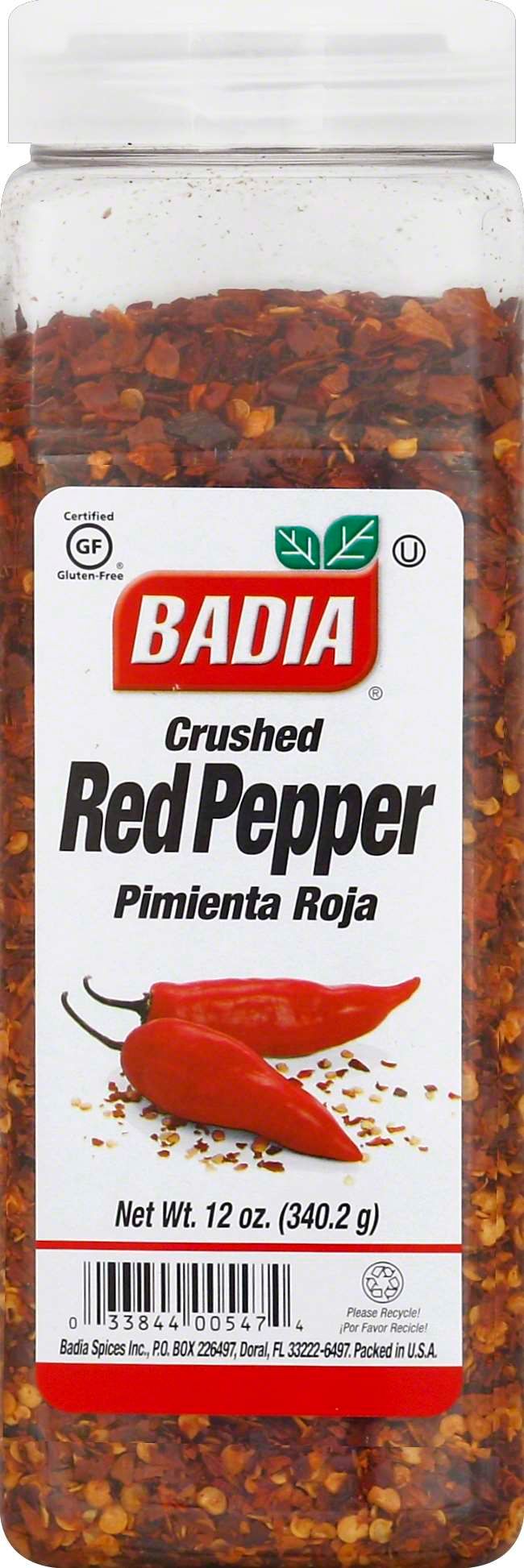 Badia Red Crushed Pepper, 12 Ounce Bottle -- 6 Per Case