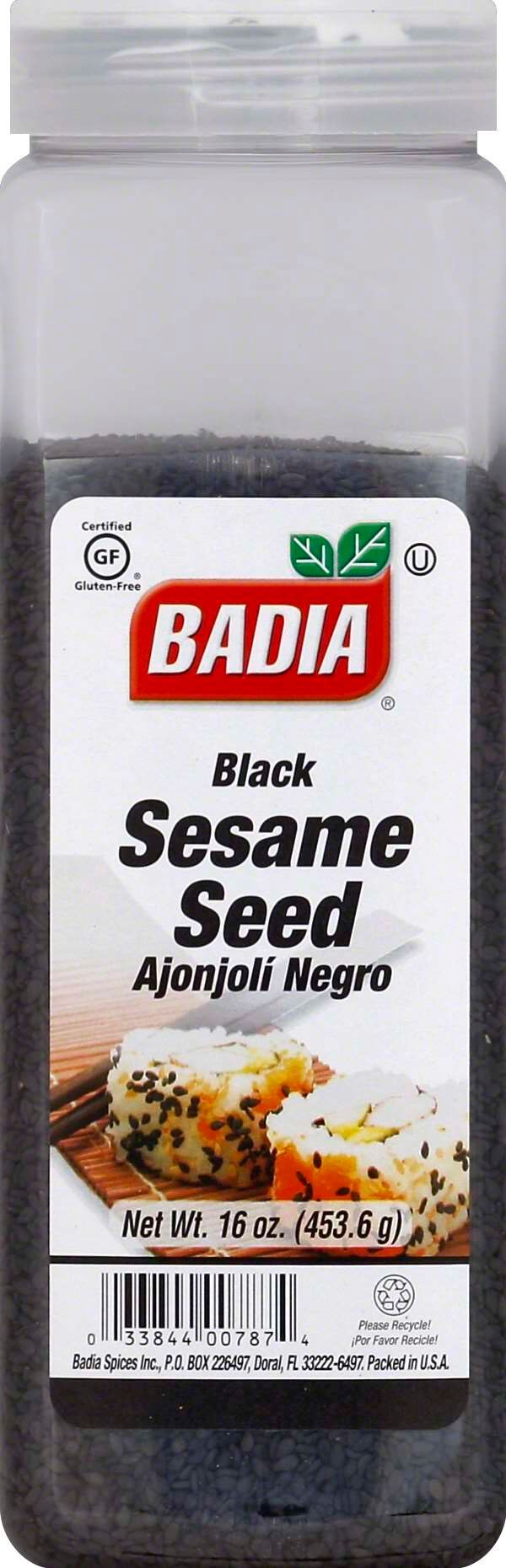 Badia Black Sesame Seed, 16 Ounce -- 6 Per Case