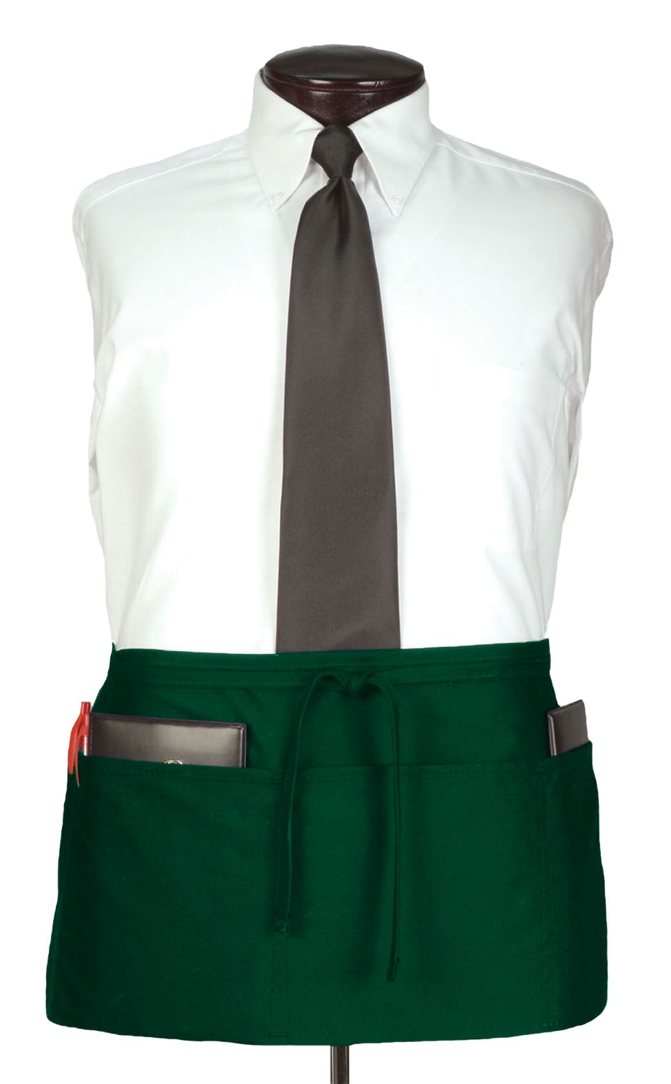 John Ritzenthaler Apron Waist, Chef Hunter Green, 350 Ct Pocket -- 12 Per Case