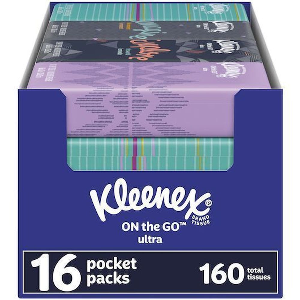 Kleenex On The Go Facial Tissues, 160 Count -- 6 Per Case