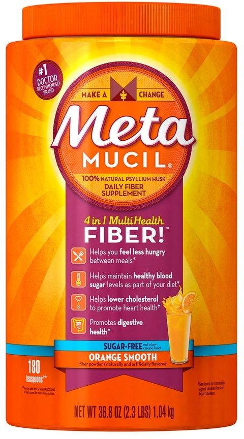 Metamucil Sugar Free Orange Smoothie Dietary Supplement, 23.3 Pound -- 8 Per Case