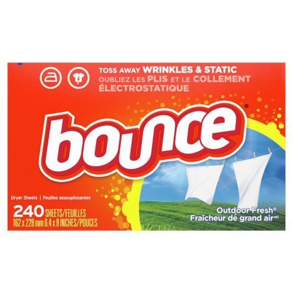 Bounce Outdoor Fresh Dryer Sheet, 240 Count -- 4 Per Case