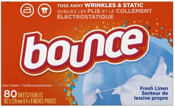 Bounce Fresh Linen Fabric Softener Dryer Sheets, 80 Count -- 6 Per Case