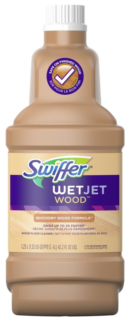 Swiffer Wet Jet Solution Wood Cleaner Liquid, 42.2 Fluid Ounce -- 4 Per Case