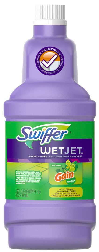 Swiffer Wet Jet Gain Liquid Floor Cleaner, 42.2 Fluid Ounce -- 4 Per Case