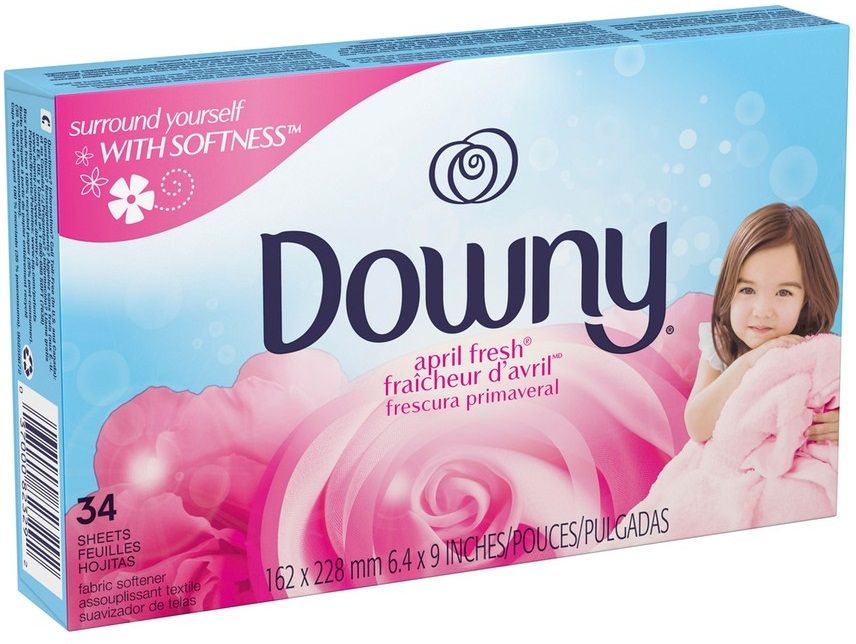 Downy April Fresh Fabric Softener Dryer Sheet, 34 Count -- 12 Per Case