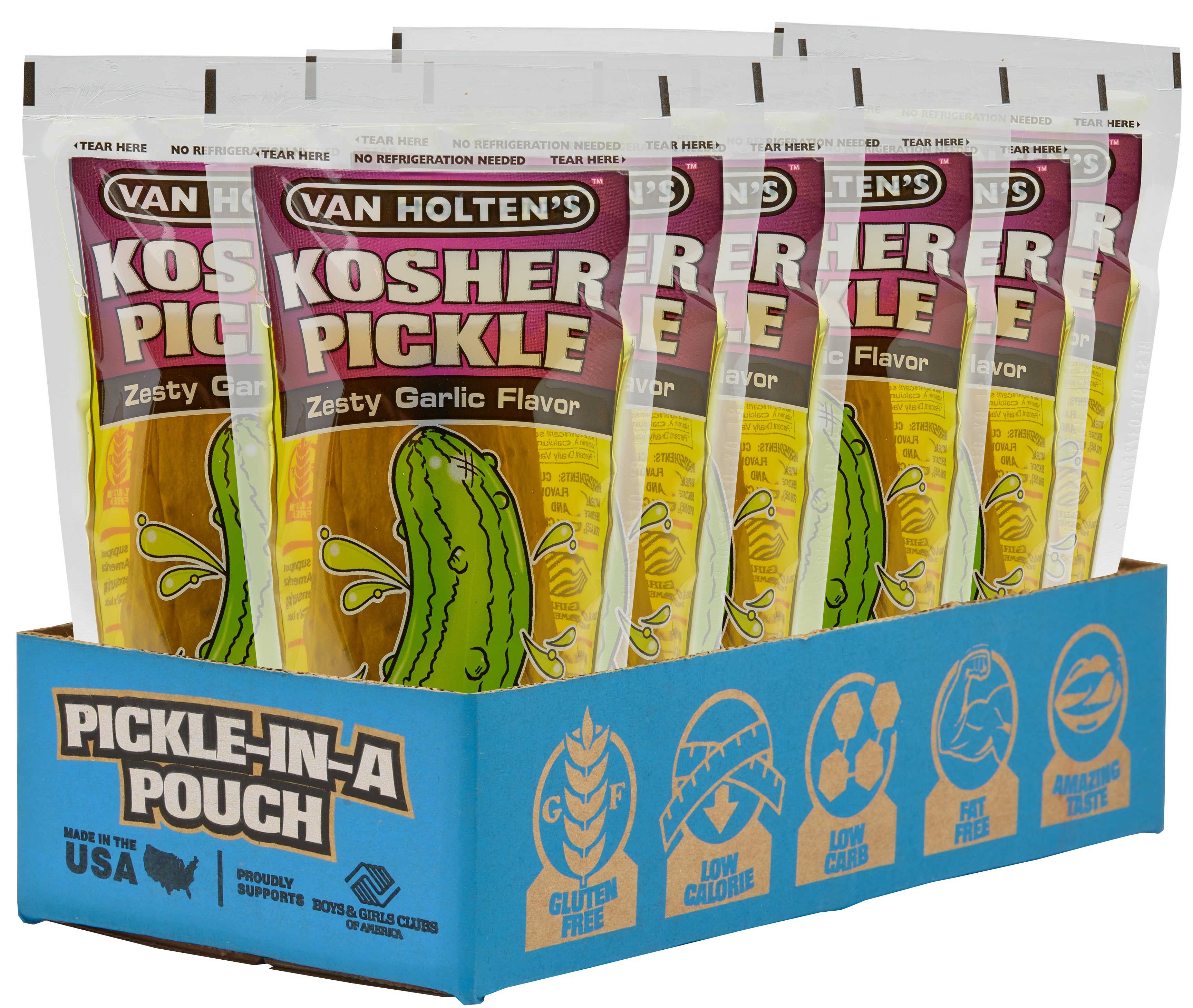 Van Holten's Jumbo Garlic Pickle -- 12 Per Case