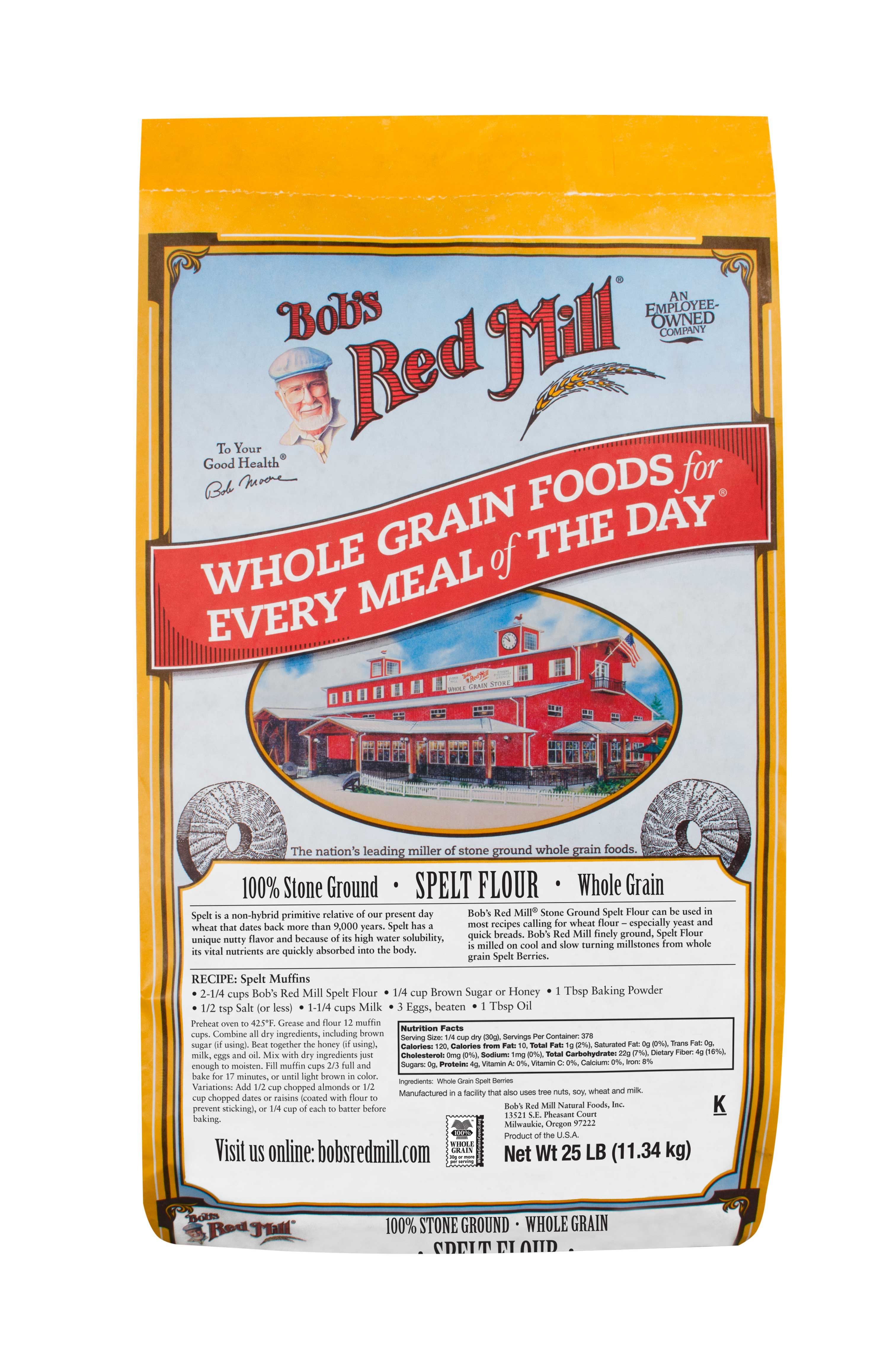 Bob's Red Mill Spelt Flour, 25 Pound