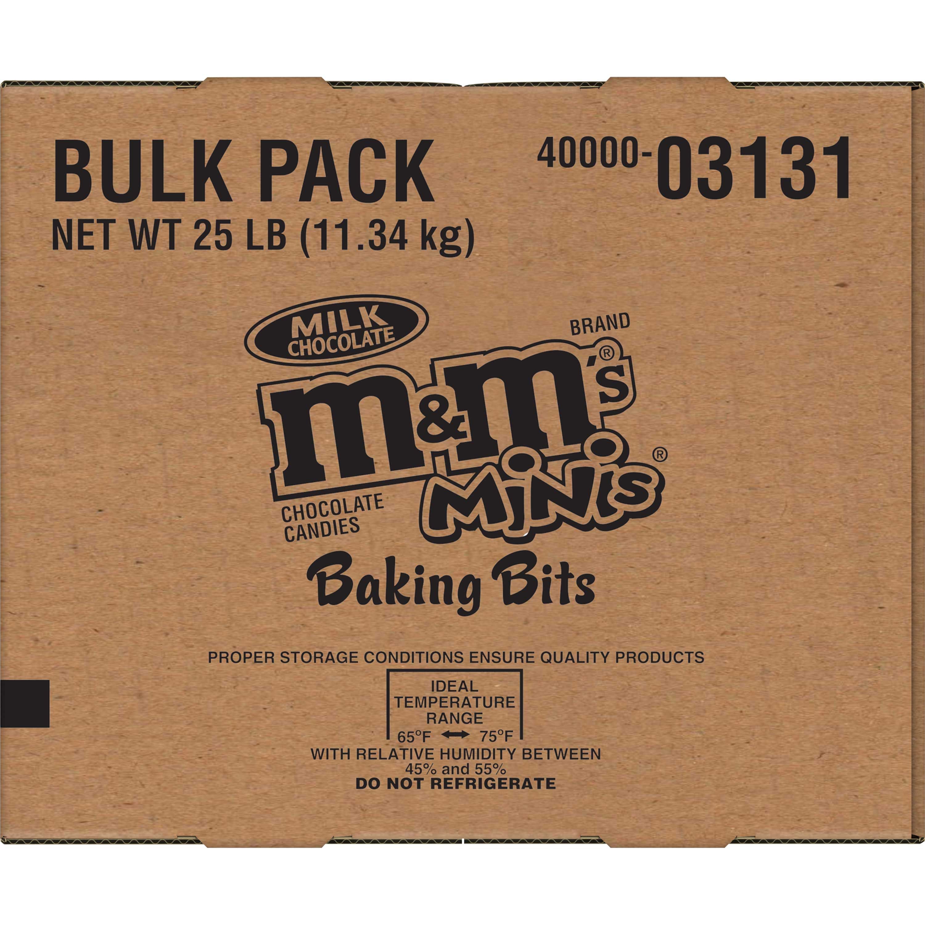 M&m's Baking Bits Candy, 25 Pound