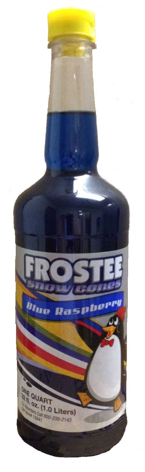 Frostee Blue Raspberry Snow Cone Syrup, 32 Ounce -- 12 Per Case