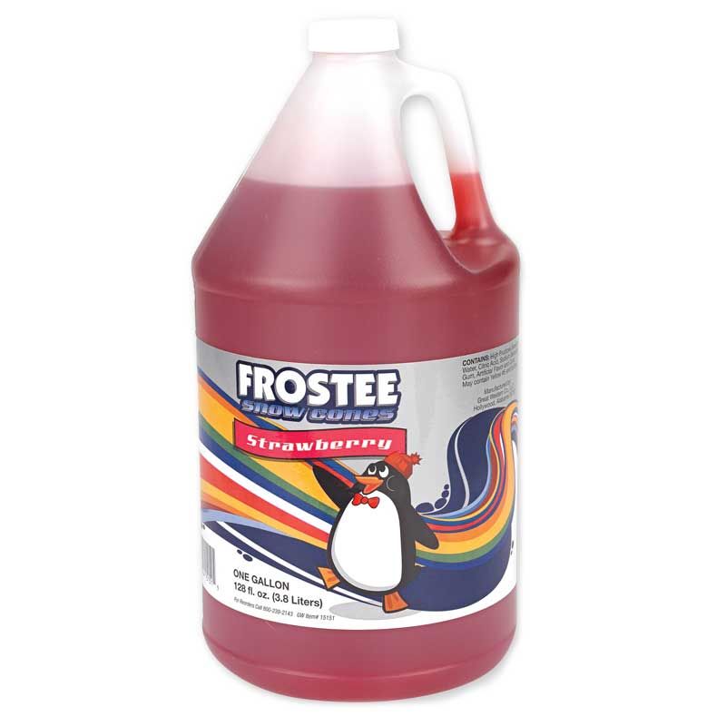 Frostee Snow Cone Strawberry Syrup, 1 Gallon -- 4 Per Case