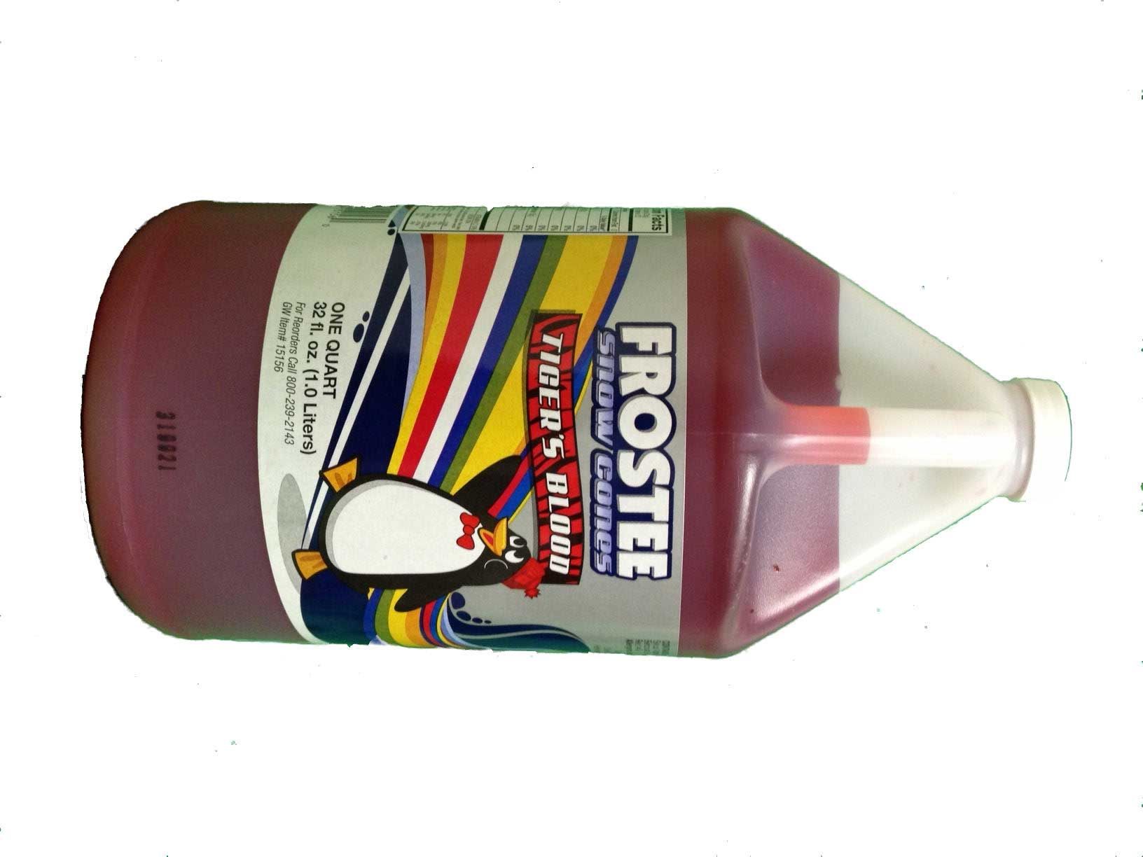Frostee Snow Cone Tigers Blood Syrup, 1 Gallon -- 4 Per Case