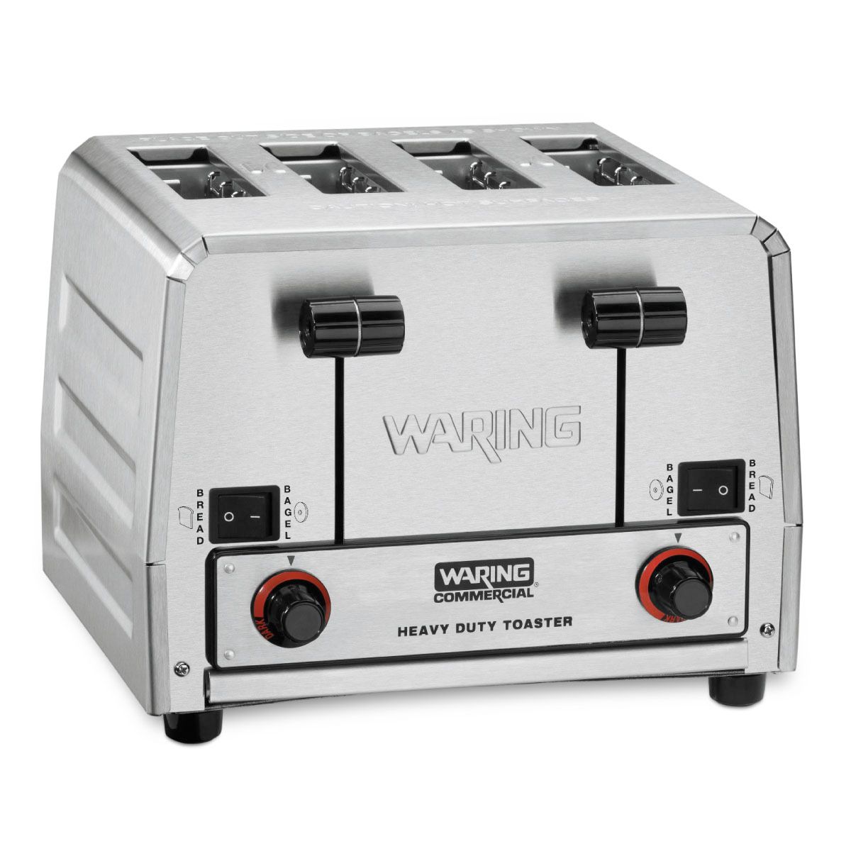 Waring Commercial Heavy Duty Switchable Bread And Bagel Toaster, 9 X 11.5 X 10.5 Inch