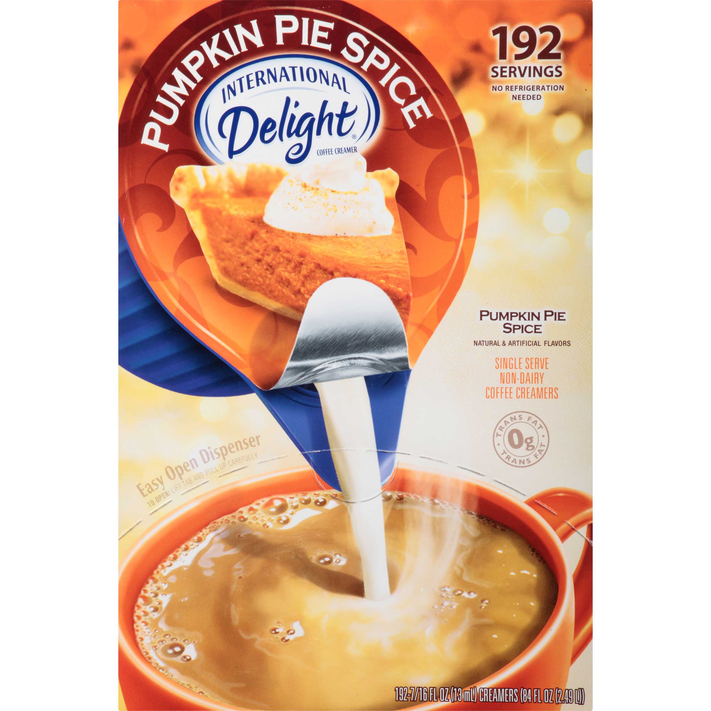International Delight Pumpkin Pie Spice Coffee Creamer -- 192 Per Case