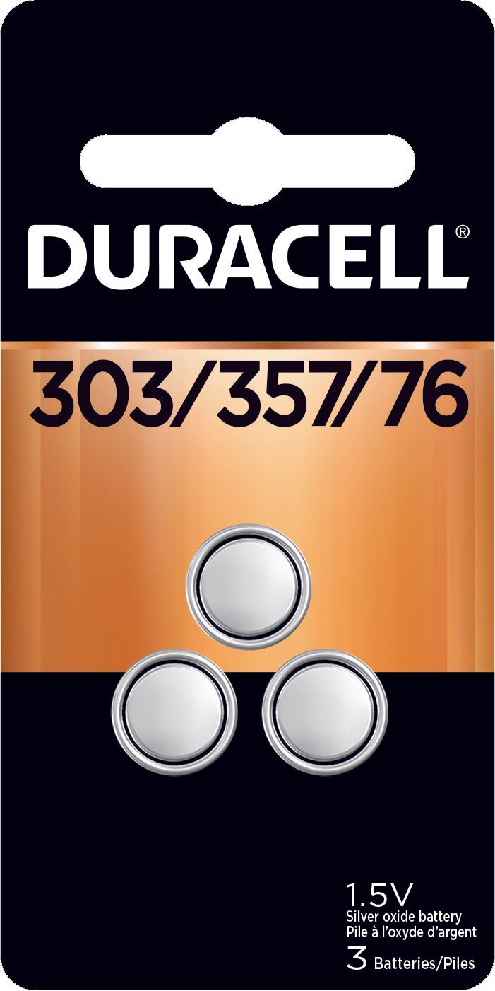 Duracell Type 303/357 Watch Calculator Battery, 3 Count -- 36 Per Case