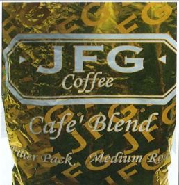 Jfg Medium Roast Coffee Cafe Blend, Filter Pack, 1.5 Ounce -- 42 Per Case
