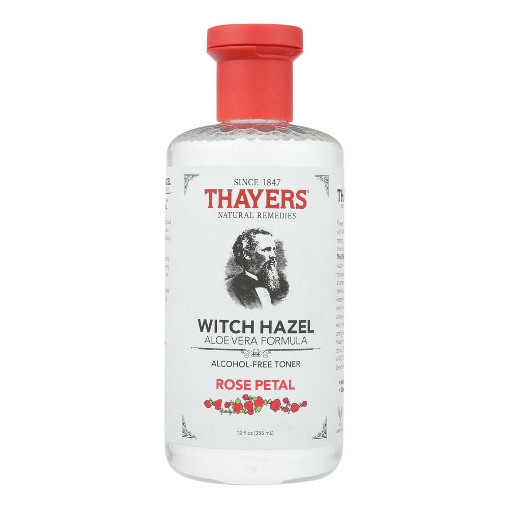 Thayers Rose Petal Witch Hazel With Aloe Vera Alcohol Free Toner, 12 Fluid Ounce
