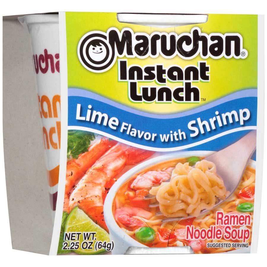 Maruchan Instant Lunch Lime Flavor With Shrimp, 2.25 Ounce -- 12 Per Case