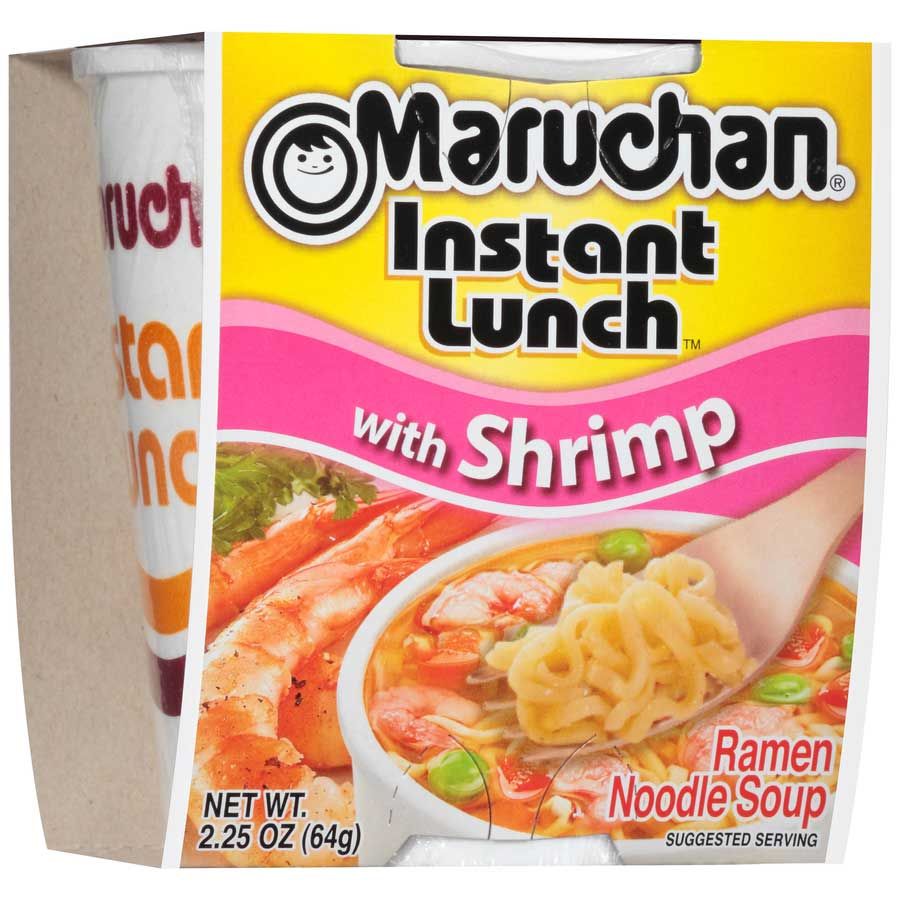 Maruchan Instant Lunch Shrimp Flavor, 2.25 Ounce -- 12 Per Case