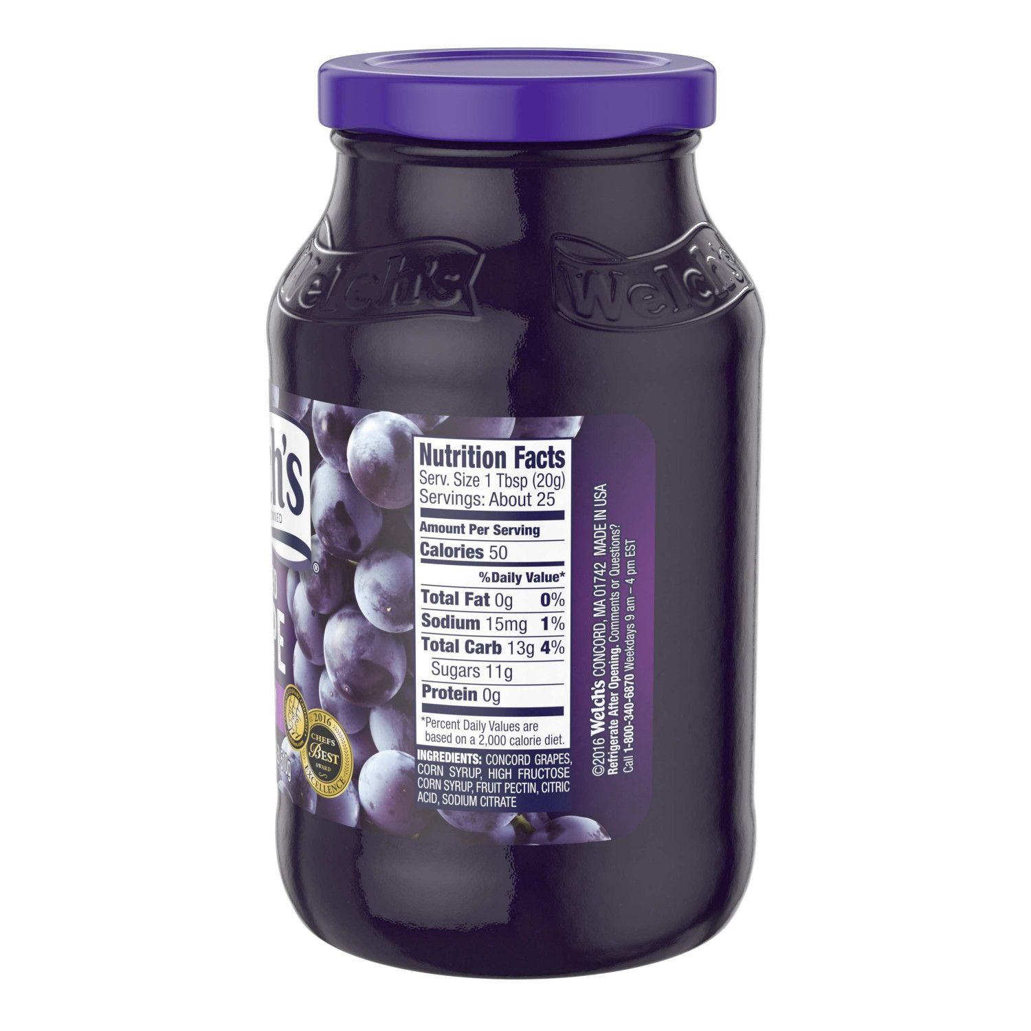 Welch's Grape Jelly, 18 Ounce -- 12 Per Case