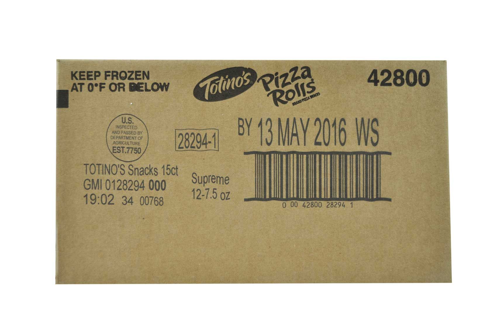 Totino's Supreme Pizza Rolls, 7.5 Ounce -- 12 Per Case