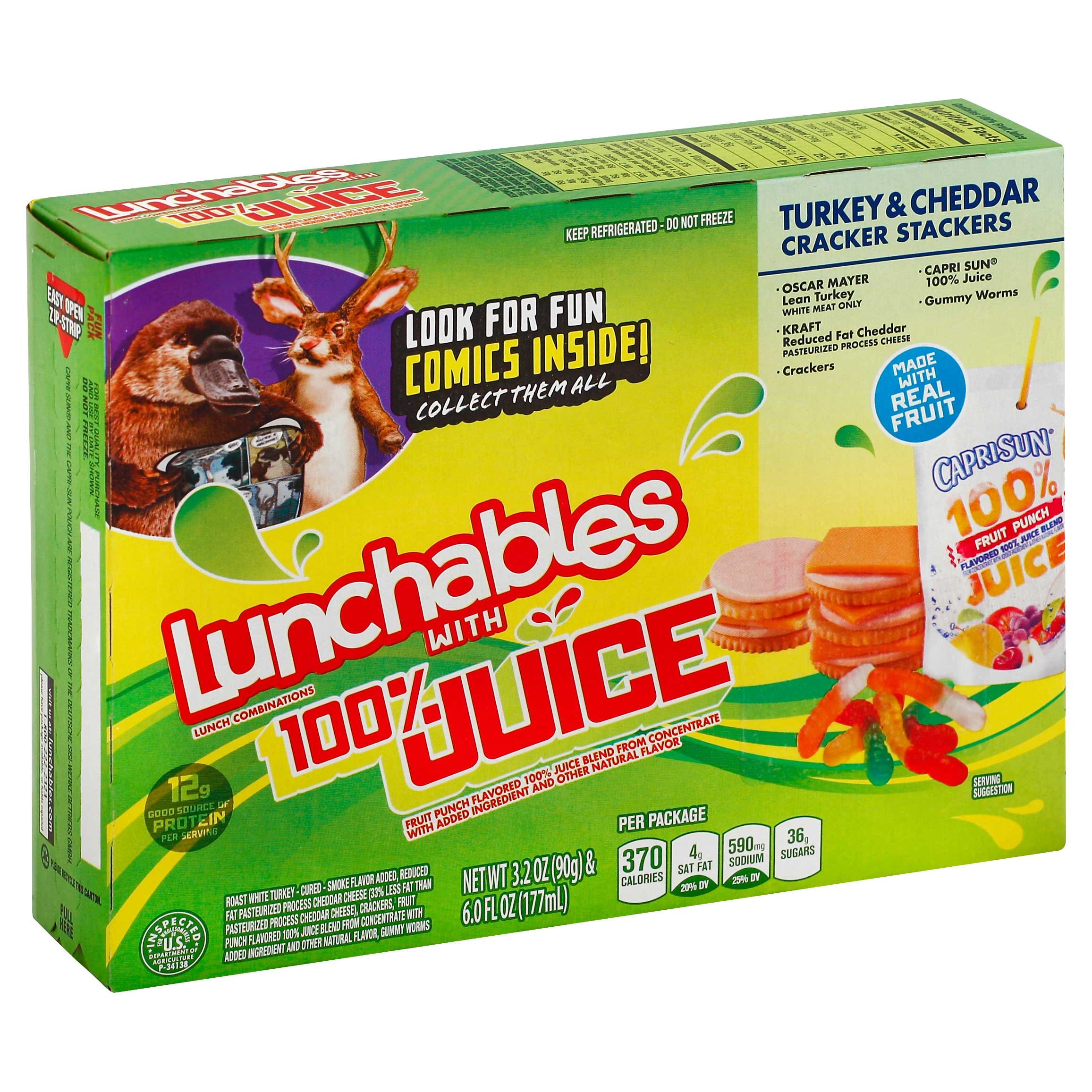 Lunchables Turkey And Cheddar Cracker Stackers Lunch Combination, 0.575 Pound -- 8 Per Case